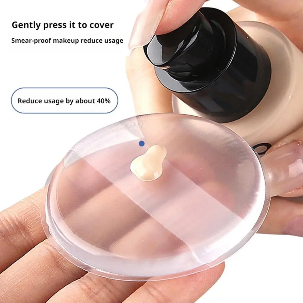 Silicone Powder Puffs,Silicone Makeup Sponge,Washable Foundation Makeup Jelly Puff Sponge Applicator For Liquid Primer Concealer Quake