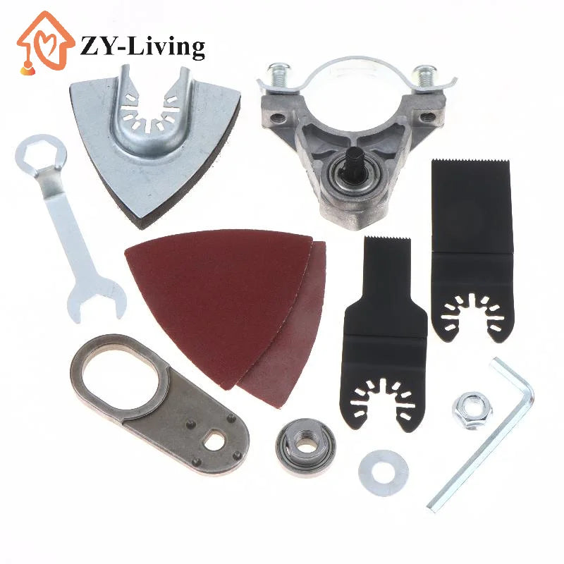 100/115/125 Type Angle Grinder Modification Kit With Saw Blades Sanding Discs Installation Tools For DIY Woodworking Cutting Quake