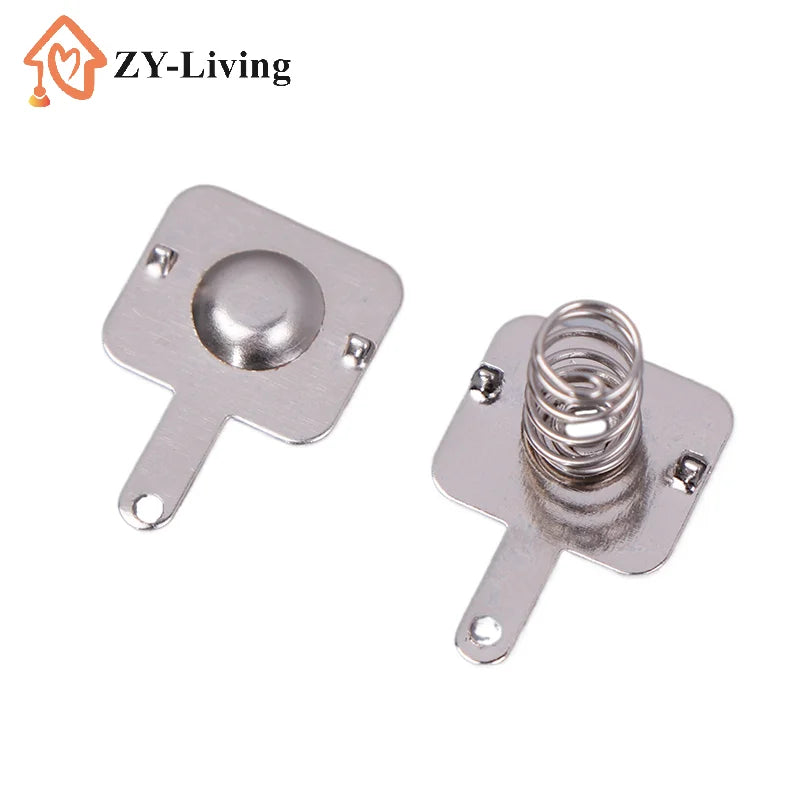 10Sets DIY Accessories 18650 Battery Sheet Spring Contact Sheet Battery Box Positive And Negative Single Bipolar Quake