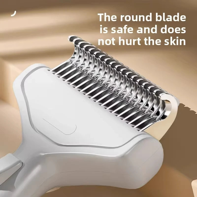 Stainless Steel Dog Hair Removal Brush Comb Pet Hair Remover Brush For Dogs Grooming Tools Pets Dematting Comb Dogs Accessories Quake