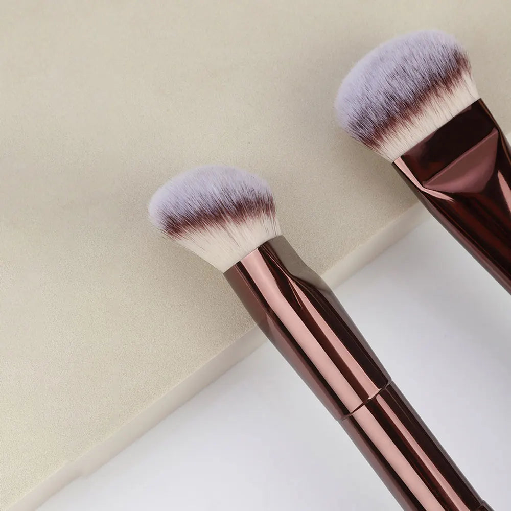 3 styles Double-headed Makeup Brush With Soft Bristles Foundation Brush Blush Brush BB Cream Makeup Brush Portable Makeup Tool Quake