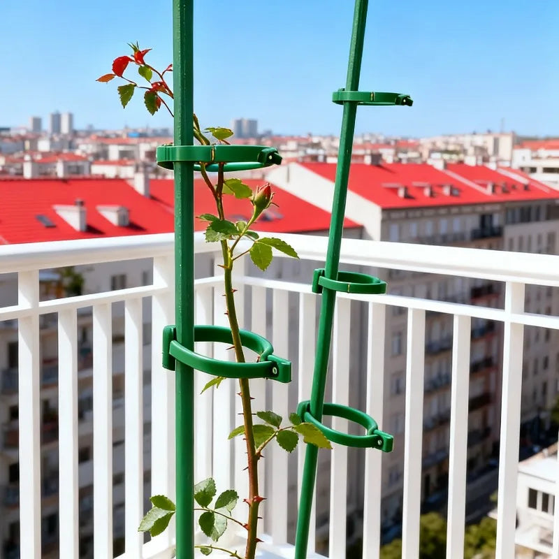 30/40cm Garden Plant Support Pole Orchid Stakes with Clip Adjustable Plant Stand Suitable for Potted Plants Vegetables Tomatoes Quake