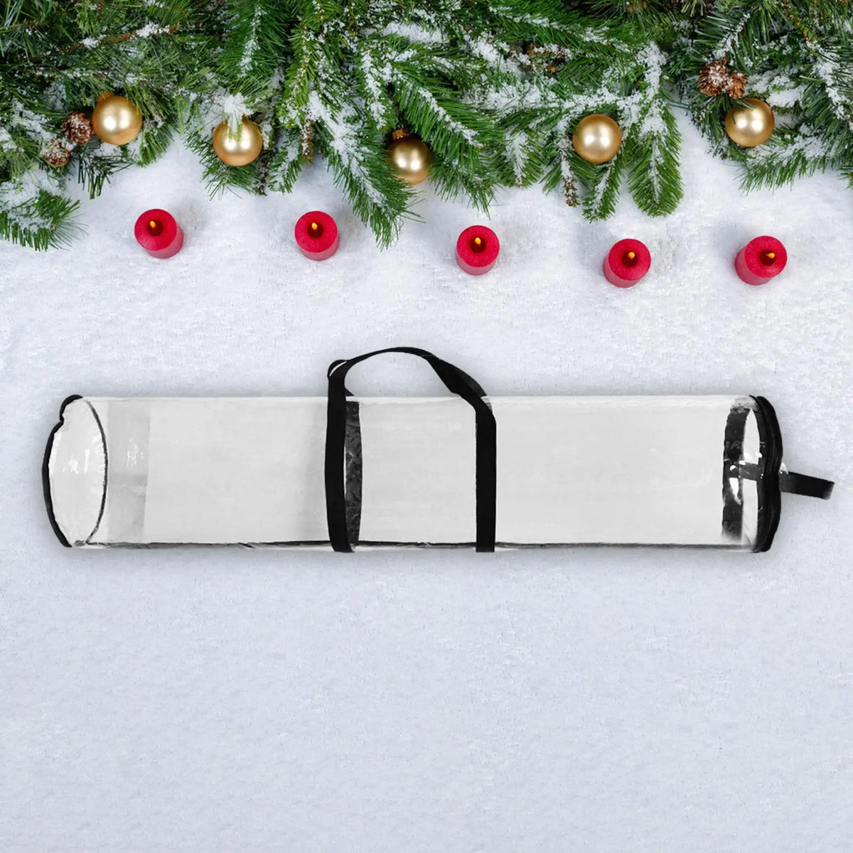 Christmas Wrapping Paper Storage Bag with Handle, Multipurpose Gift Wrap Organizer for New Year Christmas Gift Birthday Quake