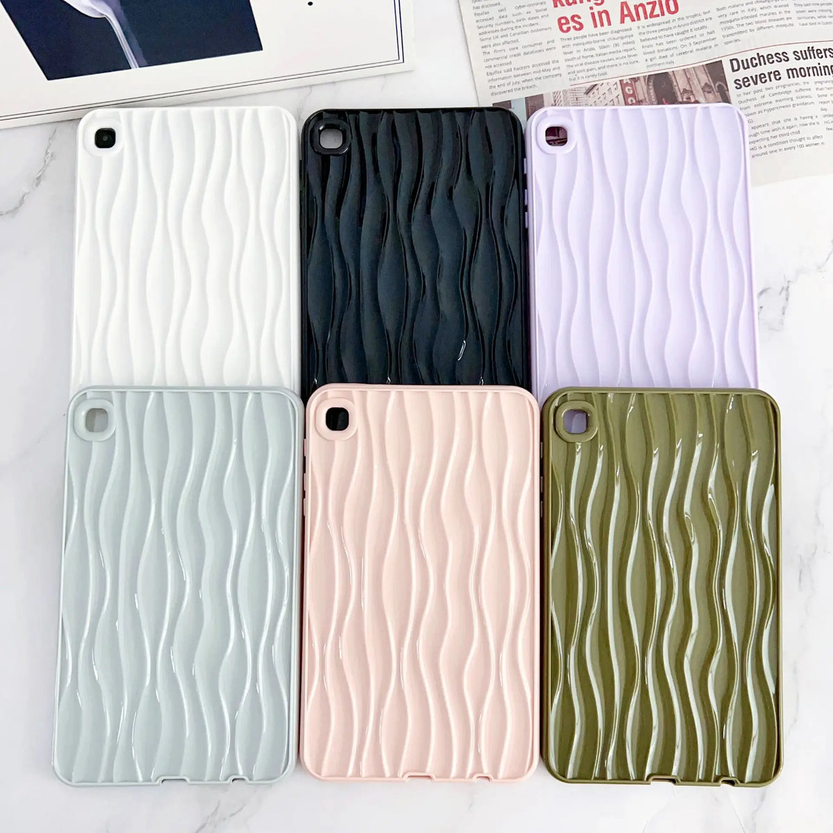 Luxury Tablet Case for Samsung Galaxy TAB A8 A7 S6 LITE Drop Resistant T220 T225 X200 P610 P615 Soft Silicone Quake