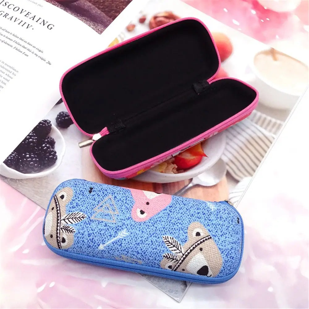 Unisex Zipper Travel Office Eyeglasses Accessories Glasses Holder Eyeglasses Case Glasses Box Quake