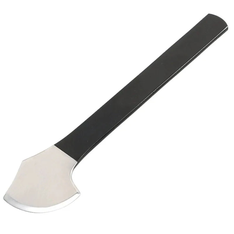 Leather Skiving Knife 150mm Wooden Handle Stainless Steel Leathercraft Tool for DIY Cutting Thinning Beveling Beginner Hobbyist Quake