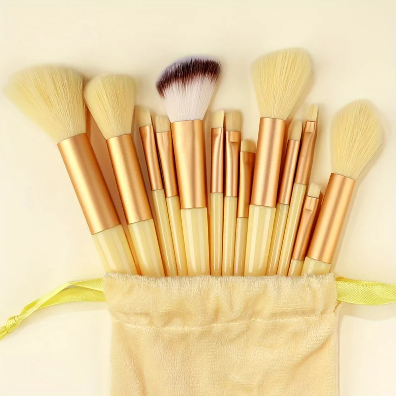 Makeup Brushes 8-29Pcs Makeup Kit Professional Women Cosmetic Soft Powder Brush Eyeshadow Foundation Full Set Travel Beauty Tool Quake 13pcs Yellow