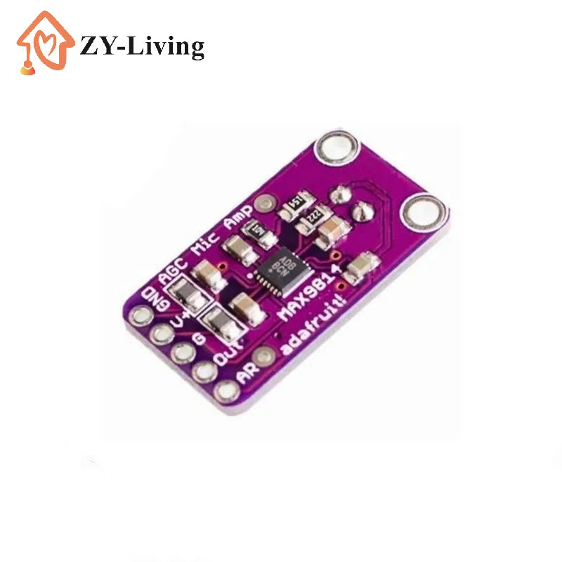 MAX4466 Microphone AGC Amplifier Board Sound Sensor Module Auto Gain Control Attack For GY-MAX4466 PCB Board Diy Kit Quake