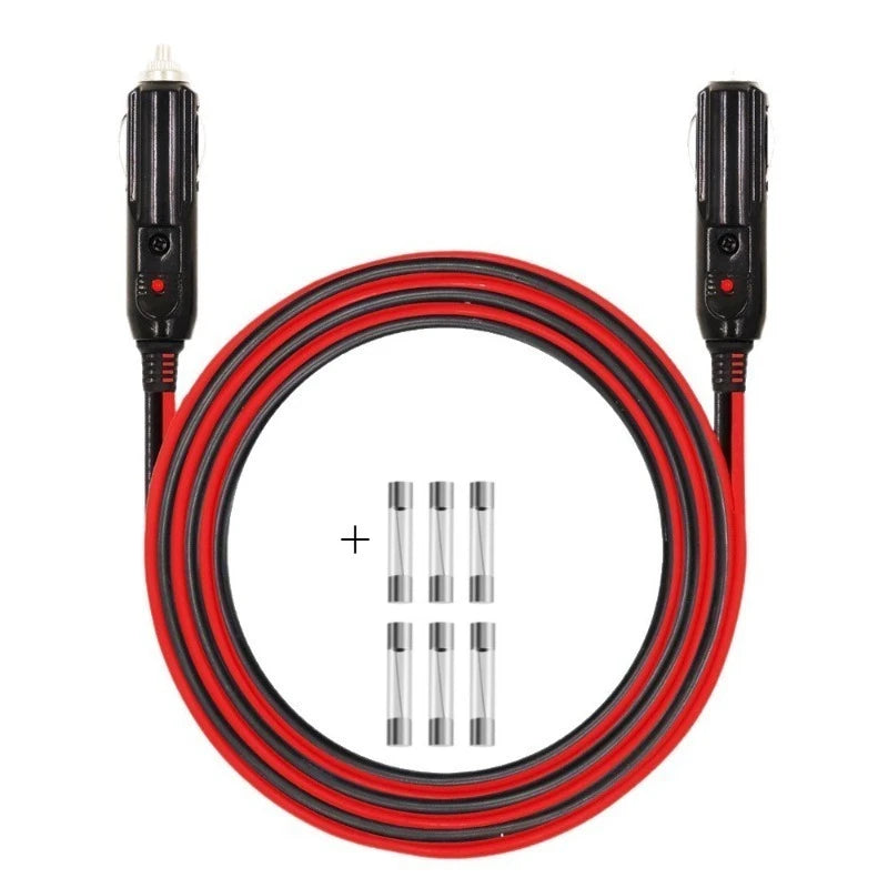 SAE to Cigarette Lighter Quick Connect Cable 12AWG Heavy Duty Battery Power Extension Cord for Automotive RV Motorcycle Quake Type2 CLto CL 3M