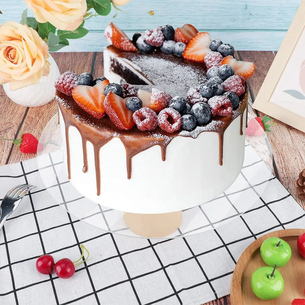 Useful Reusable Cake Disc Acrylic Layered Cake Base Plate Clear Blank Cakes Decorating Tools Cake Quake