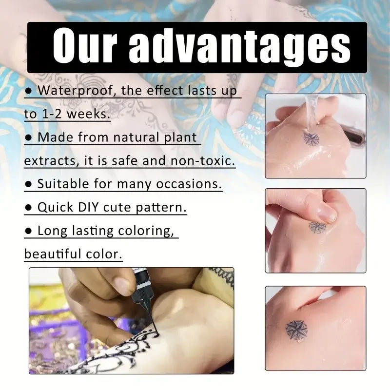 Colored Tattoo Juice Cream Tattoo Cream Juice-Temporary Body Art Painting Cream for Longlasting and Vibrant DIY Painless Tattoos Quake