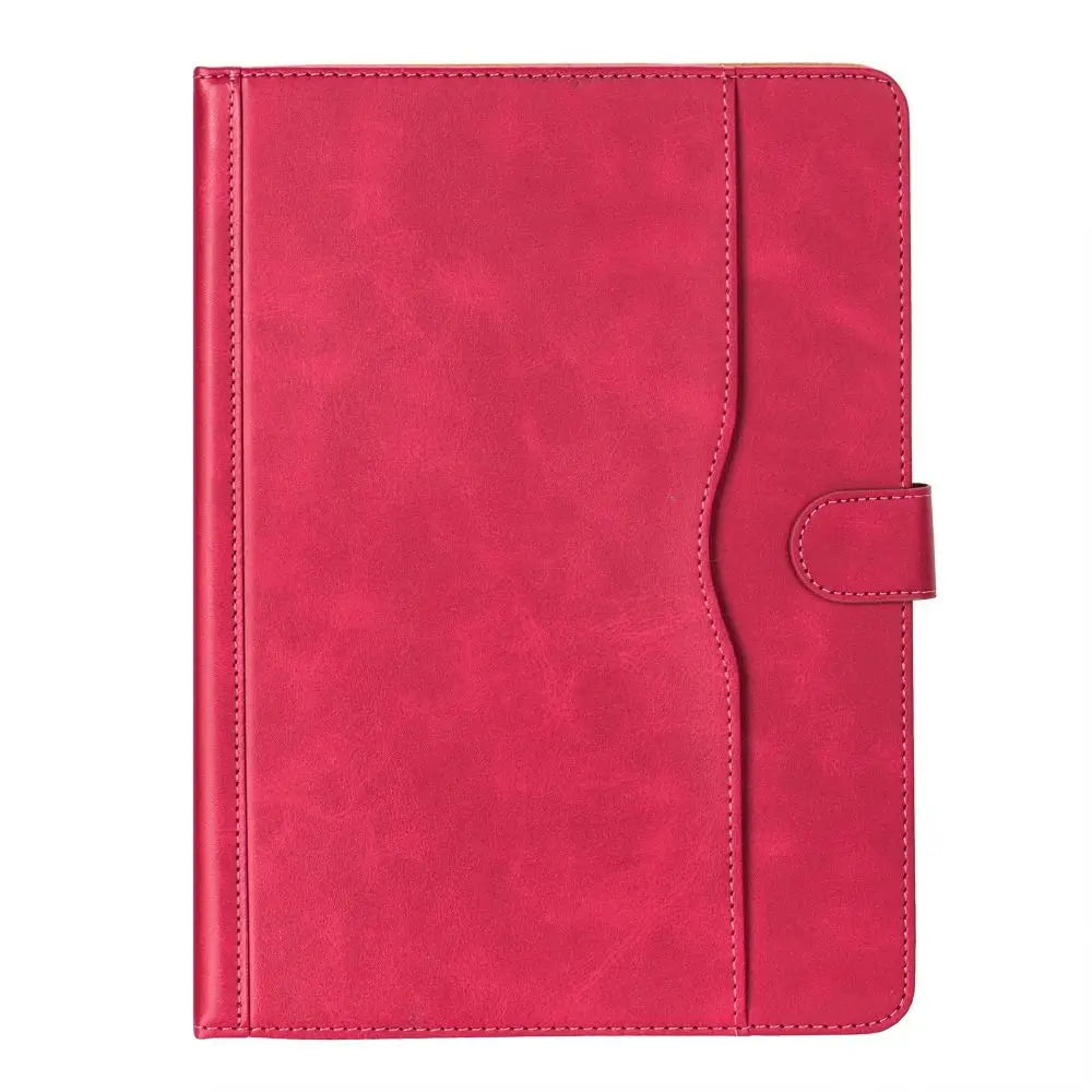 7/8/9/10 inch Universal Tablet Case Shockproof Multi-Angle Viewing Tablet Stand Cover PU Leather for Samsung/Huawei/Xiaomi Quake Rose Red 7-8 inch