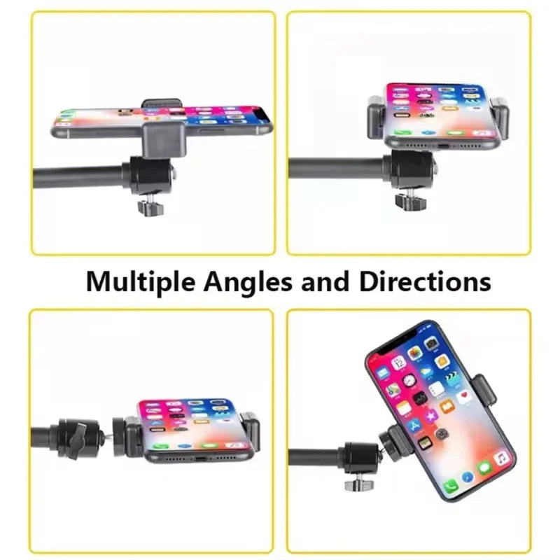 Overhead Tripod Table Tabletop Shooting Stand Tripods with Mobile Phone Holder Boom Arm for Smartphones Photography,Vlogging Quake