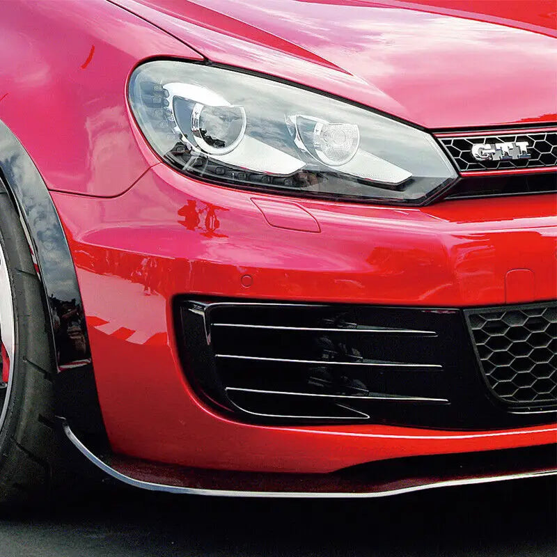 For VW Volkswagen Golf 6 MK6 VI GTI R R20 Car Front Fog Light Lamp Shade Hoods ABS Cover Trim Wind Eyebrow Bumper Grille Frame Quake