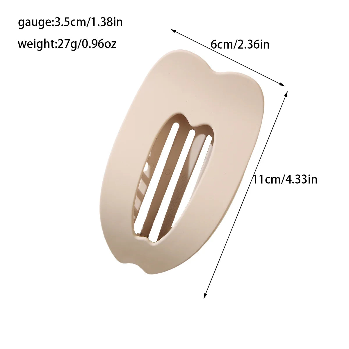 Love Heart Hair Clip Women French Elegant Hair Claw Trendy Duckbill Clip Accessories Frosted Ponytail Clip Simple Style Headwear Quake