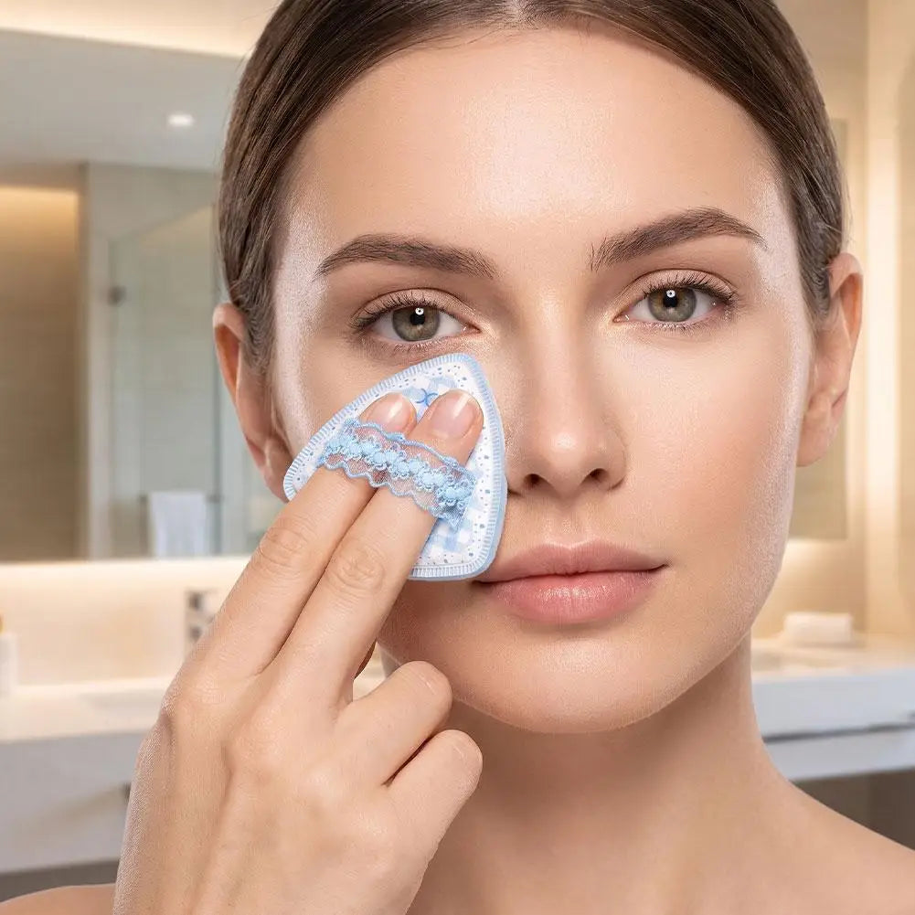 Blue Skin Color Makeup Sponge Wet Dry Use Extra Thick Soft Foundation Cream Powder Blending Sponge Face Cosmetic Applicator Tool Quake