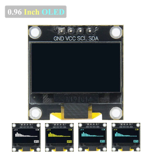 0.96- inch IIC Serial White OLED Display Module 128X64 I2C SSD1306 LCD Screen Board GND VCC SCL SDA 0.96" for arduino oled black Quake