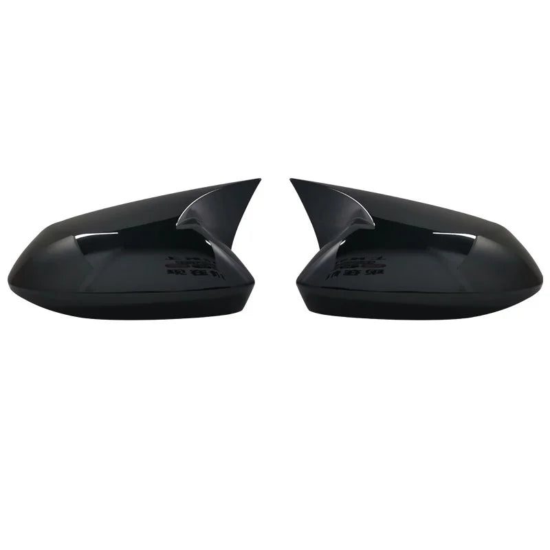 For Toyota Corolla 2019 2020 2021 2022 Rearview Side Mirror Cover Wing Cap Exterior Door Rear View Case Trim Carbon Fiber Look Quake Gloss Black