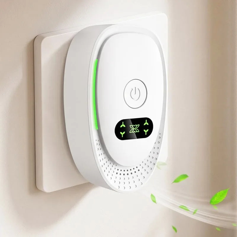 Smart Negative Ion Air Purifier Smoke Removal Mini Air Ionizer Pet Deodorizer Cleaners Plug-in Odor Eliminator for Home Bathroom Quake