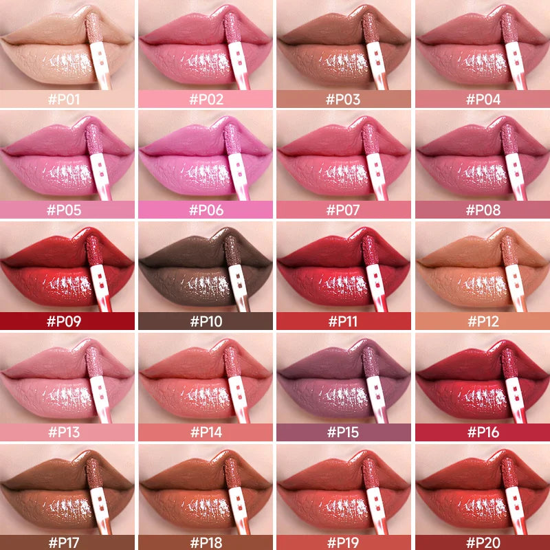 Waterproof Mirror Pearlescent Lip Gloss Long Lasting Moisturizing Lipstick Shine Glitter Lip Gloss Women Makeup Cosmetics Quake