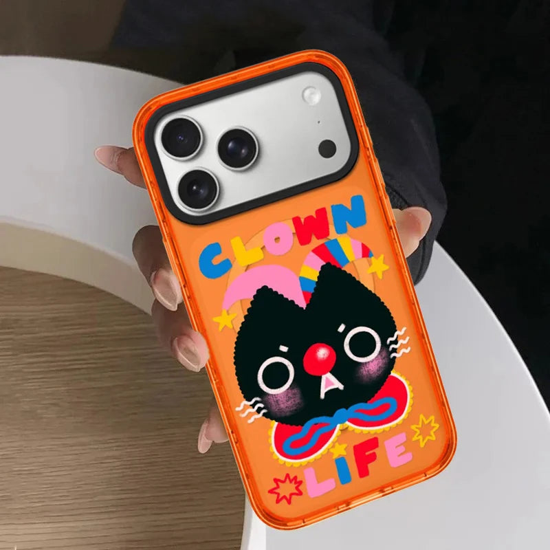 609084 Orange Border Magnetic Phone Case Cover for IPhone 13 14 15 16 17 18 Pro Max Case Quake