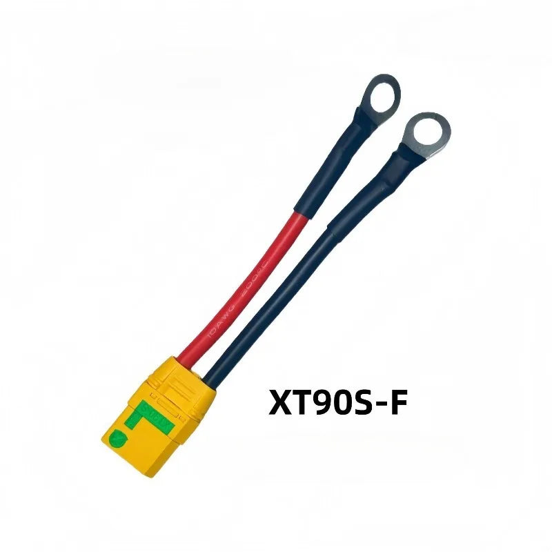 XT90H XT90S-F XT90E-M to M3-M10 Ring Terminal Adapter, 12AWG High Temp Power Cable for RC Model Lipo Battery Charger Wiring Quake XT90S-Female 0.5M M8