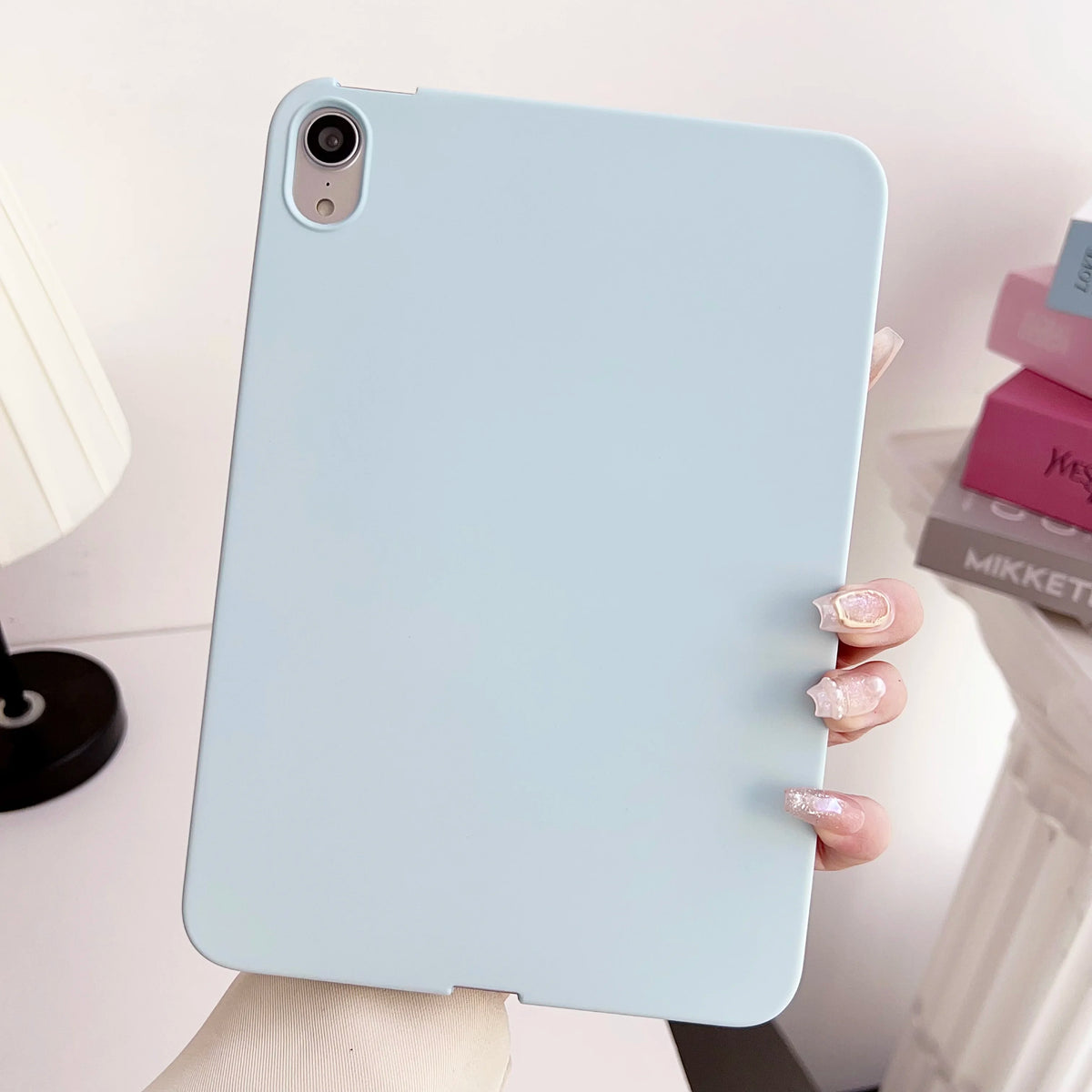 For 2021 iPad 10.2 Case 7/8/9th Generation Cover For 2018 9.7 5/6th Air 2/3 10.5 Mini 4 5 6 Pro 11 Air 4/5 10.9 10th funda soft Quake Pale blue iPad 9th(2021)