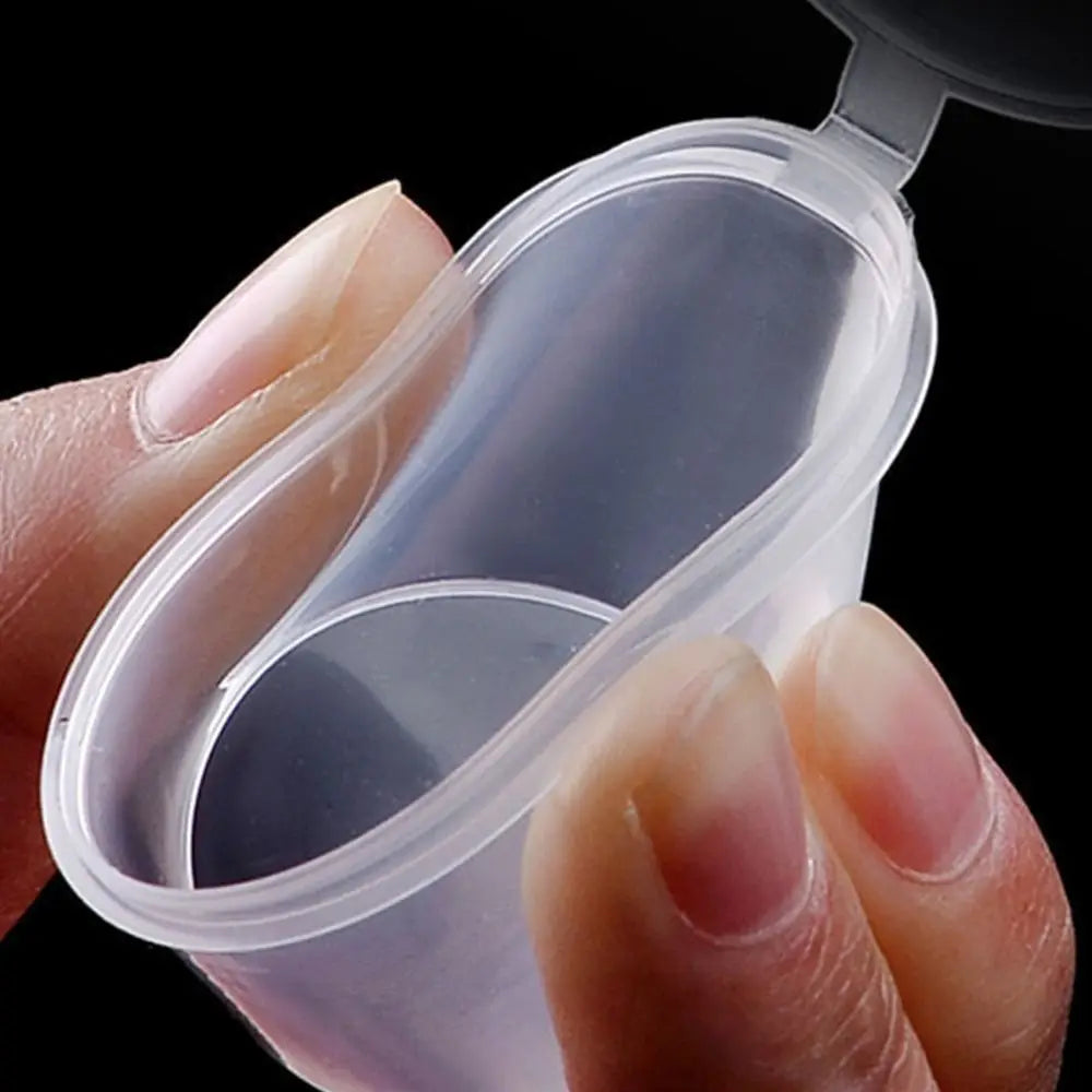 50pcs Sealed and Leak-proof Disposable Sauce Cup Sauce Cup Containers with Hinged Lids Portable Sauce Box Reusable Quake
