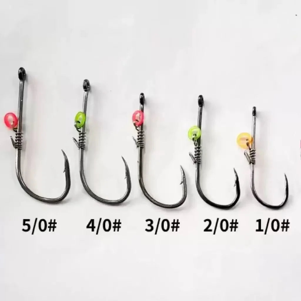 5pcs-10pcs /box Hanging Live Shrimp Back Hook, Shrimp Back Hook with Spring, Hanging Shrimp Fish Hook, Live Shrimp Fixed Hook Quake