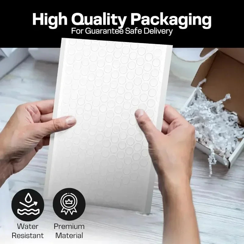 100/10PCS Bubble Envelopes Bag Waterproof Foam Bubble Mailers Shipping Envelope Bags Plastic Self Seal Packaging Organizer Bag Quake