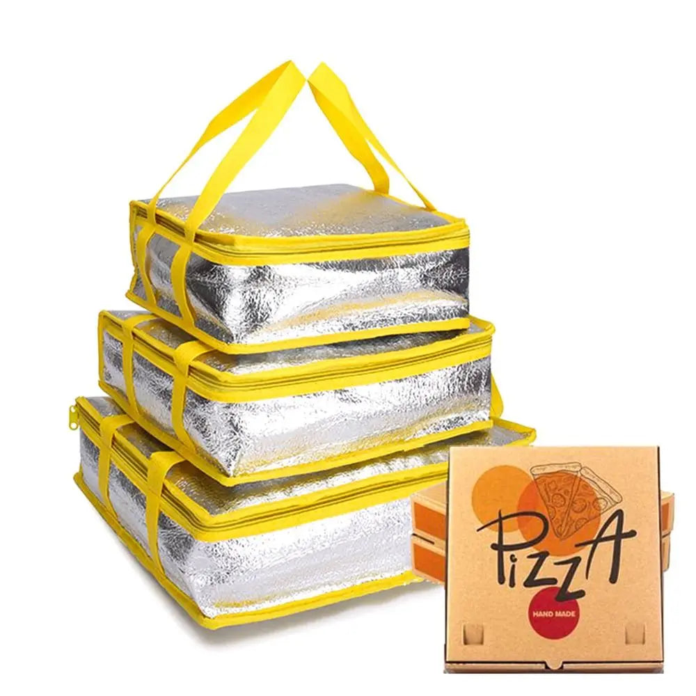 Folding Food Thermal Drink Storage Cooler Bag Insulation Bag Ice Pack Pizza Delivery Bag Quake