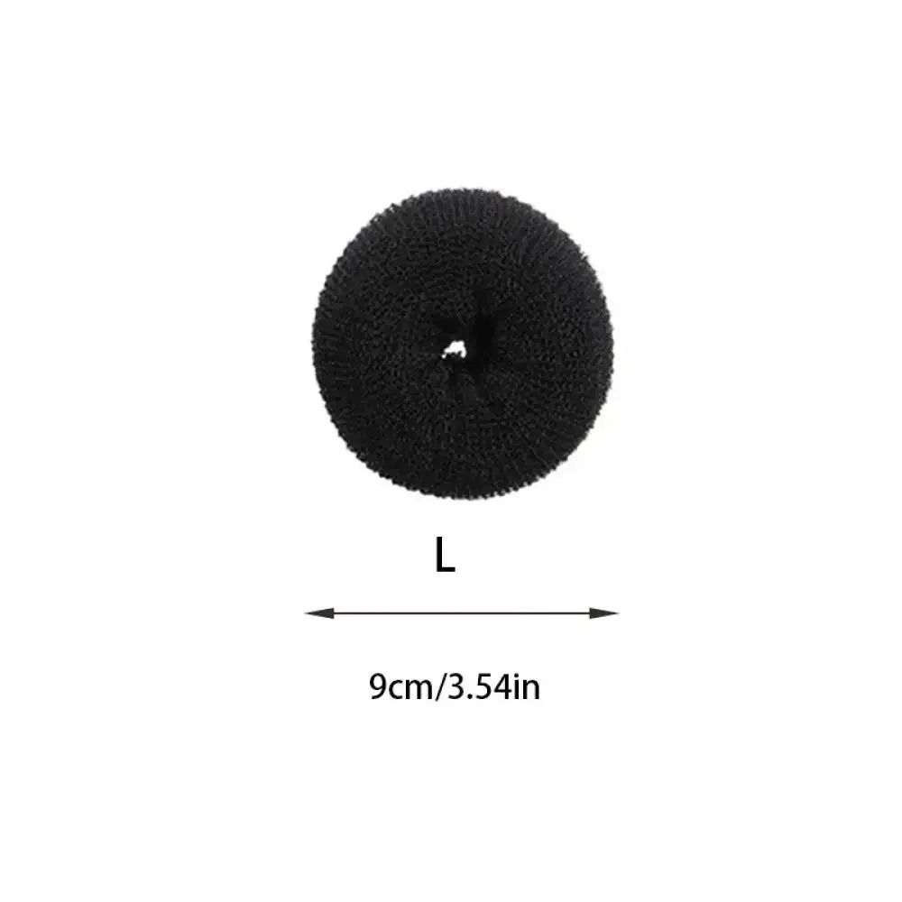 Magic Hair Bun Maker Donut Foam Sponge Easy Big Ring Hair Styling Tools Products Hairstyle Women Girls Hair Accessories Quake black L