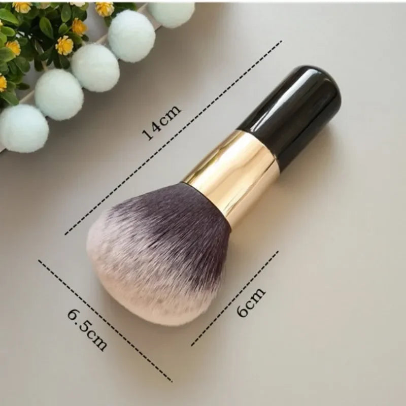 1pc Large Round Handle Multifunctional Makeup Brushes Girl Black Professional Powder Foundation Blush Brush Cosmetic Accessories Quake