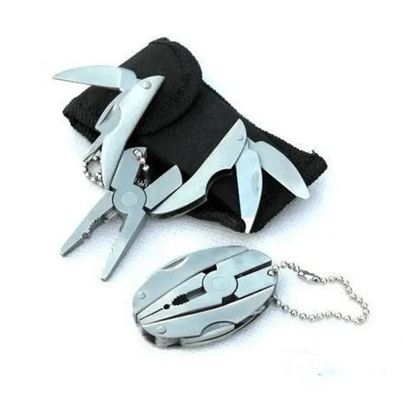 Screwdriver - Perfect Portable Pliers Knife Keychain for Outdoor Use! Stainless Steel Multi-Tool Quake