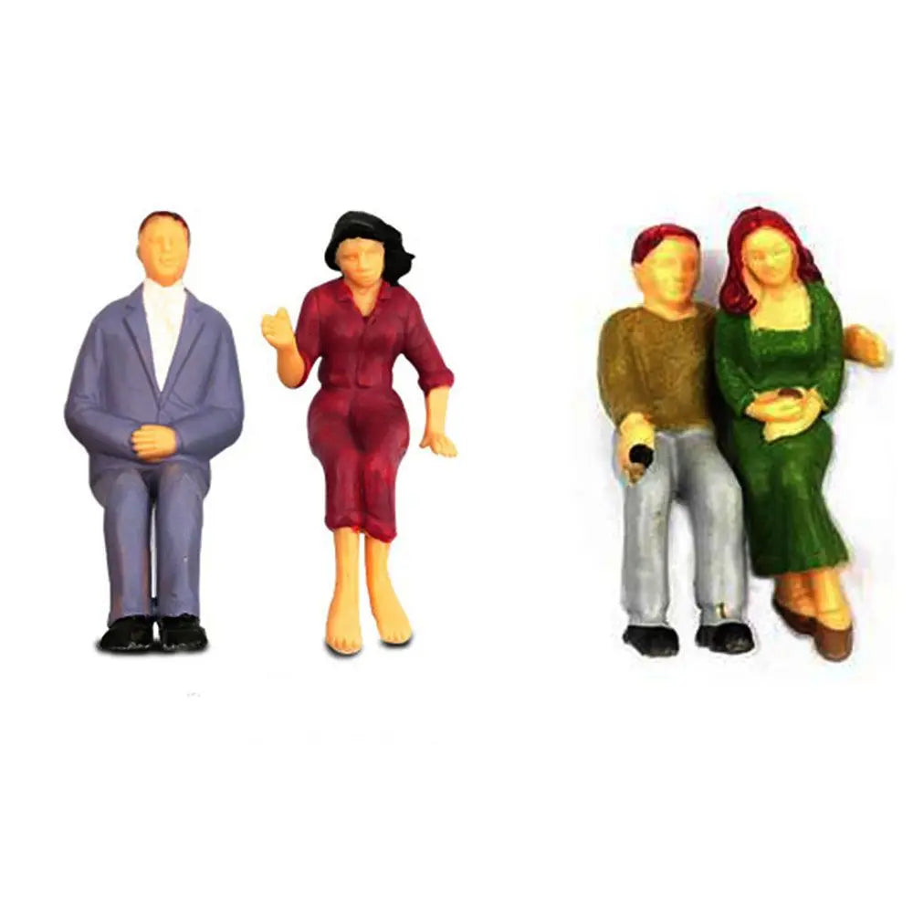 100pcs Hot Mixed Color Pose 1:100/1:150/1:75/1:50 Scale Train Scenery People Figures DIY Character Model Building Passengers Quake