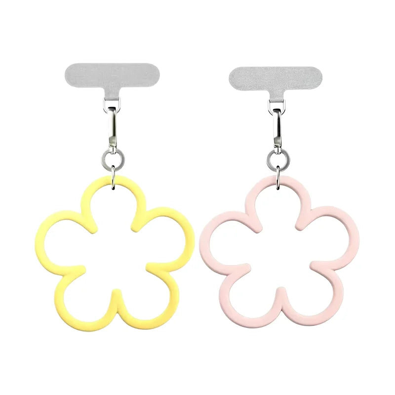 Mint Blue Star Knot Sakura Petal Phone Charm Accessories for Galaxy for IPhone 12 13 14 15 16 17 Pro Max Case Quake