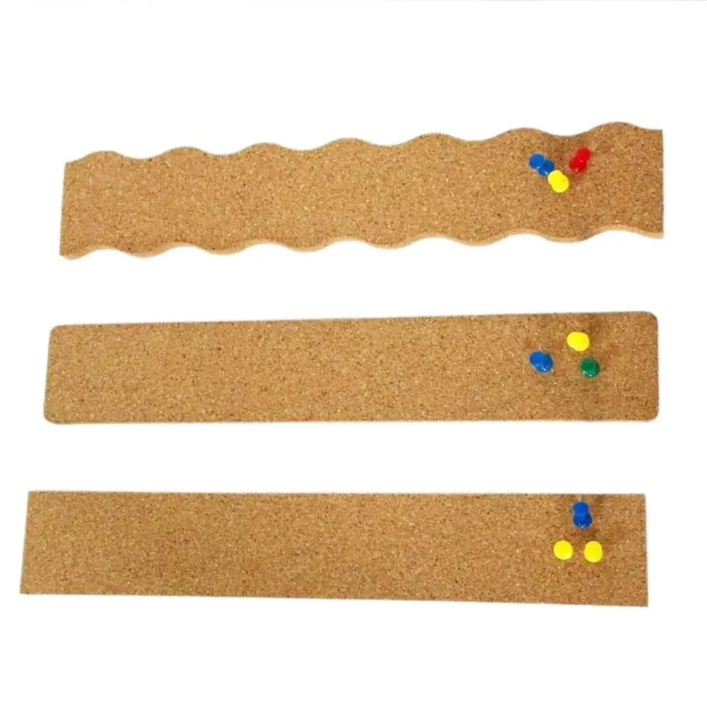 Cork Material Self Adhesive Cork Board Self Adhesive Removable Hanging Thumbtacks Board Frameless Cork Wall Tiles Quake