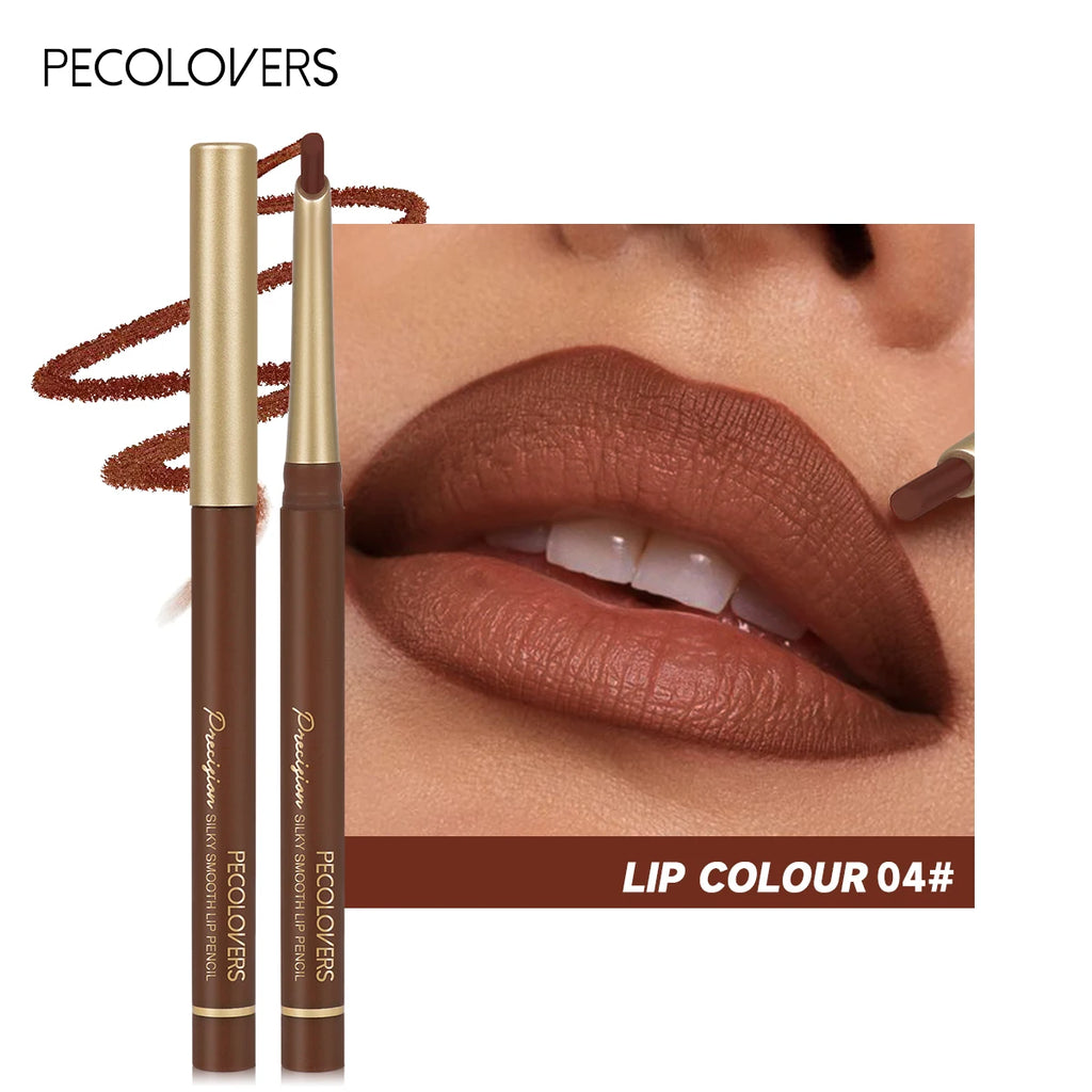 1pc Matte Lip Liner Pencil - Smooth Precision & High Endurance, Long-Lasting Wear, Lip Liner & Lipstick, 6 Shades, Easy To Use Quake 04