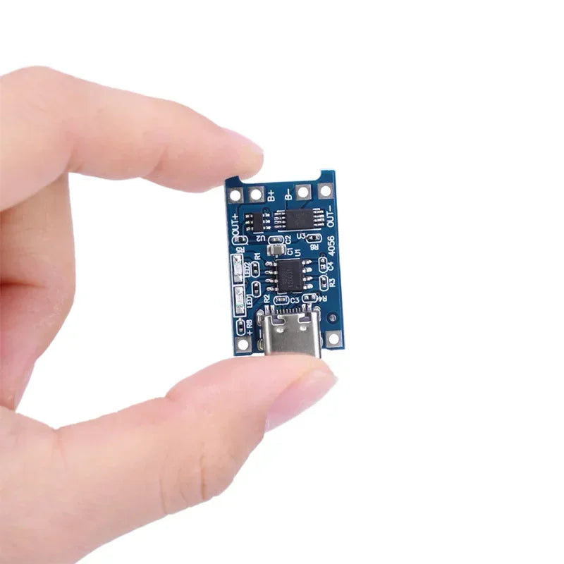 1pcs Type-C USB C -5V 1A -18650 tp4056 Lithium Battery Charger Module charging board with protection dual functions Quake