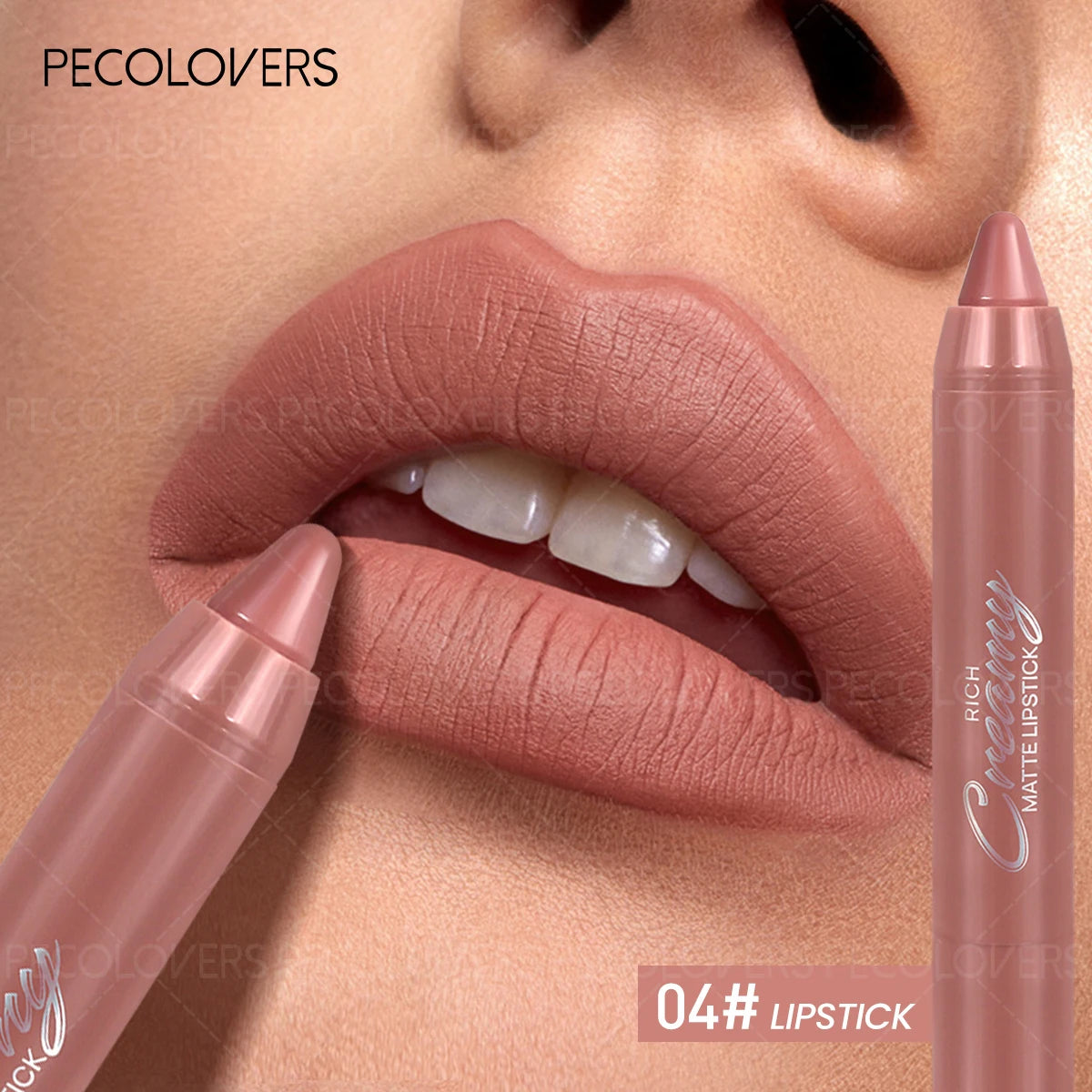 Colors Matte Lip Liner and Lipstick, Easy To Accurately Apply, Waterproof Long-lasting Non-sticky, Perfect Festival Gifts Quake 04