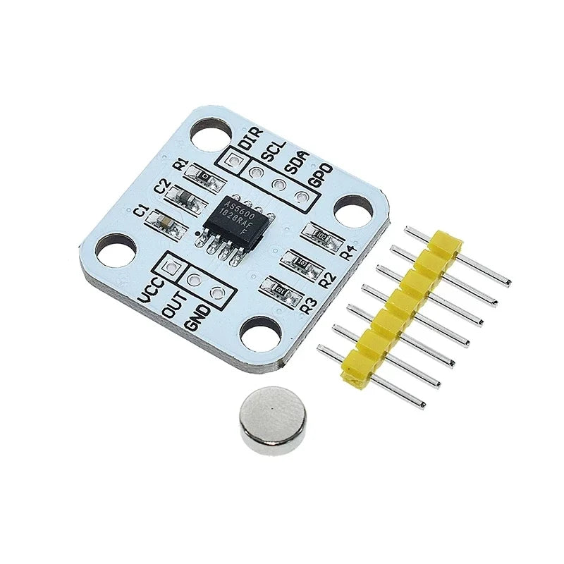 2pcs AS5600 Magnetic Encoder Induction Angle Measurement Sensor Module 12bit High Precision Quake