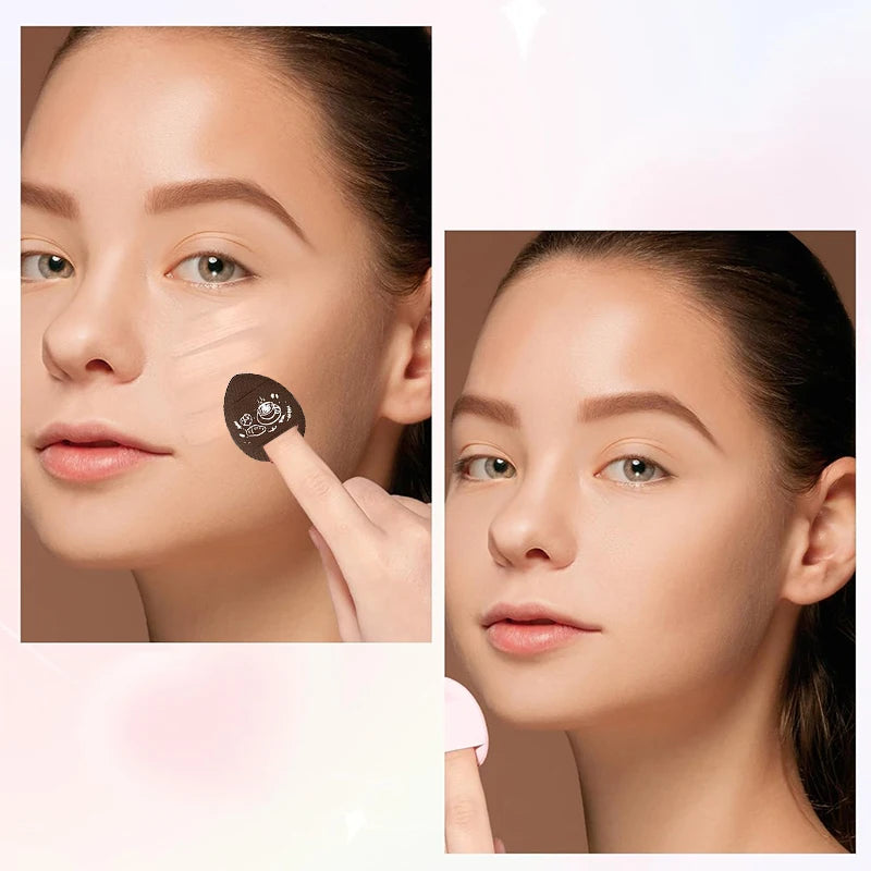 5Pcs Mini Finger Puff Foundation Small Air Cushion Powder Sponge Face Concealer BB Cream Cosmetic Applicator Makeup Tools set Quake