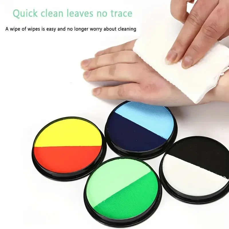 30g Double Color Water Based Body Face Paint DIY Body Painting For Cosplay Festival Opera Halloween Party Face Painting Makeup Quake