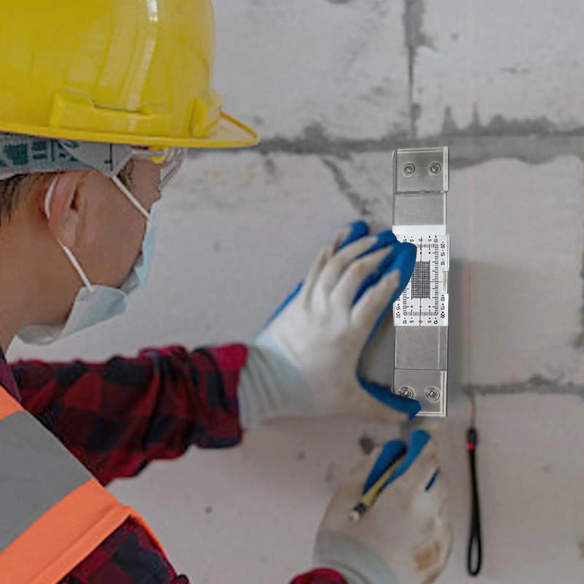 Concrete Crack Monitor Transparent Analog Acrylic Device Precision Crack Monitoring Gauge for Reinforced Building Seismic Quake