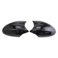 For BMW E90 E91 E92 E93 E87 E81 E82 E88 Car Sticker Rearview Side Mirror Cover Wing Cap Exterior Door Rear View Case Trim Carbon Quake Gloss Black