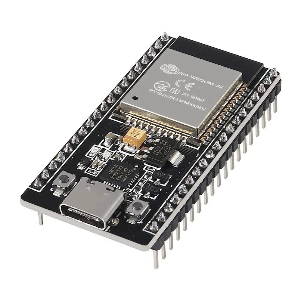 38Pins Type-C Micor USB ESP32 ESP-WROOM-32 ESP-32S Development Board 2.4GHz Dual-Mode WiFi + Bluetooth Dual Cores Quake