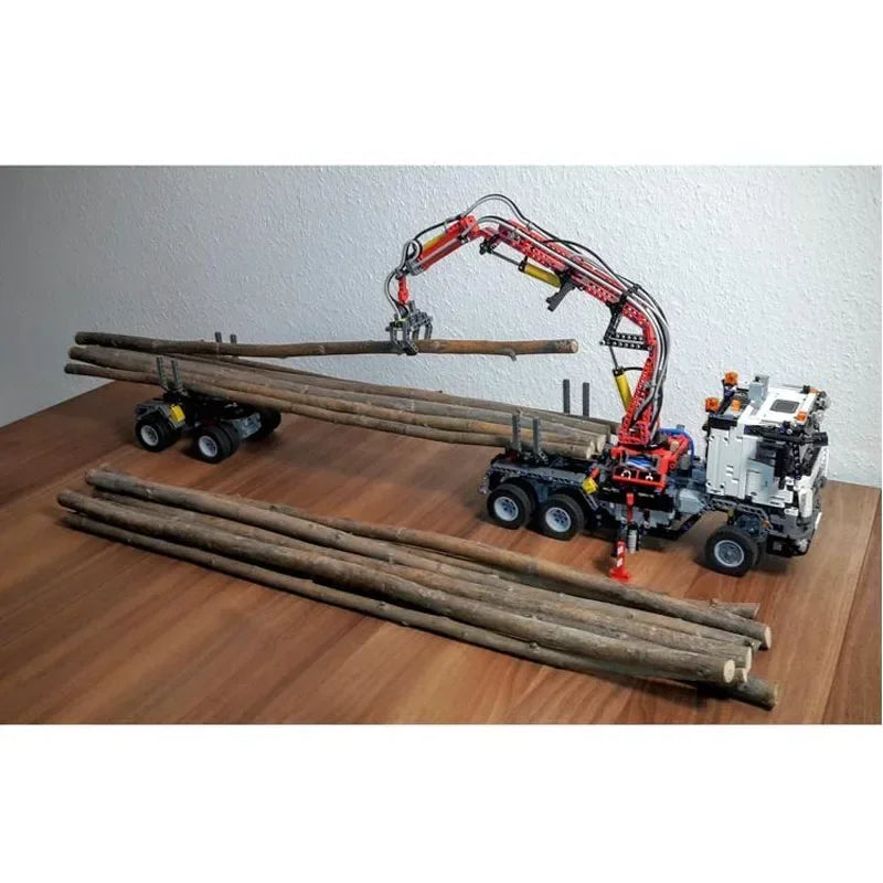 42043 Long Wood Truck Crane Sany Heavy Industry MOC-5890 High Difficulty Assembly Building Blocks 2926pcs Kids Christmas Gifts Quake