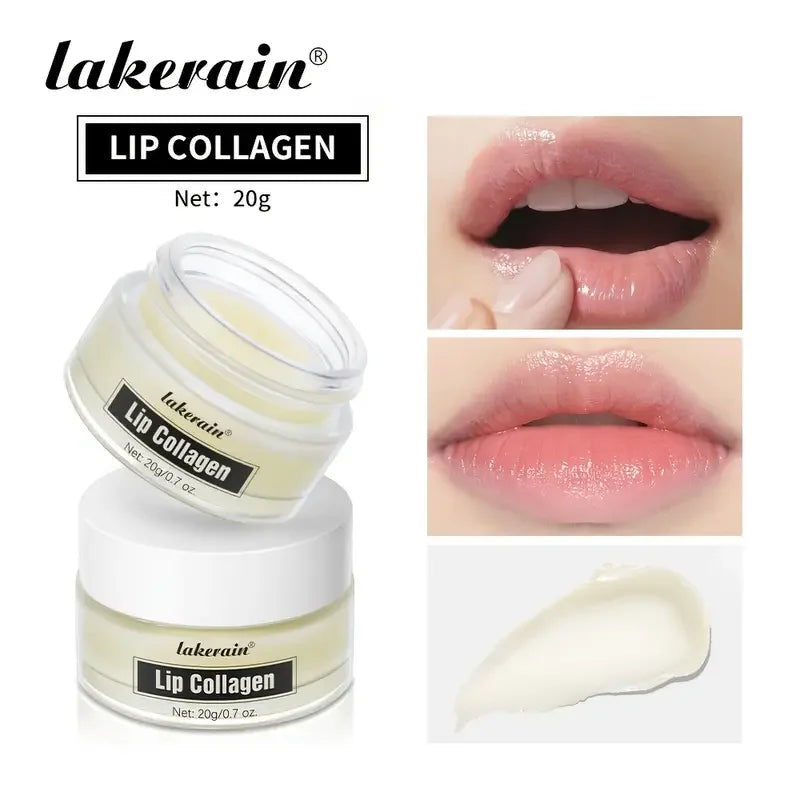 Collagen Lip Mask,Autumn and Winter Lip Moisturizing, Deep Moisturizing Overnight Lip Balm Lip Plumper for Dry Repair Lip Care Quake