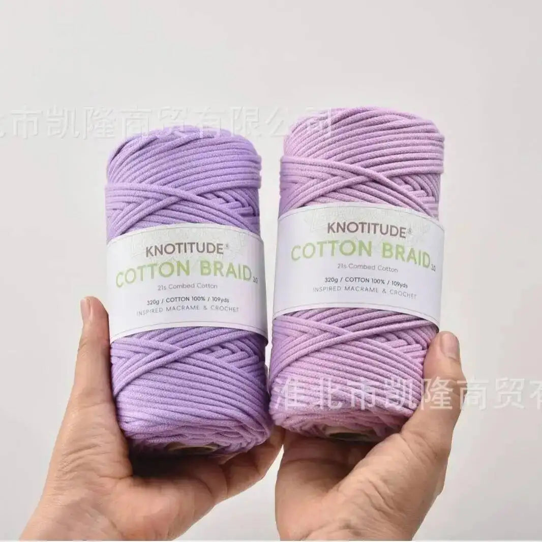3mm Macrame Braid Cotton Cord 109Yards Pure Cotton Rope For Bracelet Knots, DIY Craft Making 100m Quake