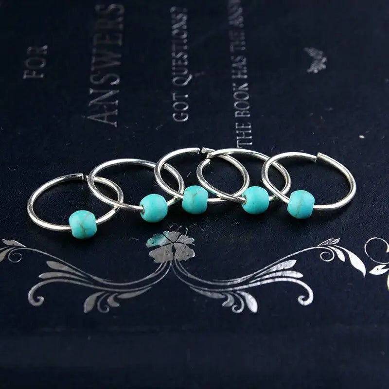 5-50 Pcs/set Opening Silver Hair Ring Hip-hop Hair Braid Charm Dreadlock Beads Clips Cuffs Rings Jewelry Dreadlocks Accessories Quake